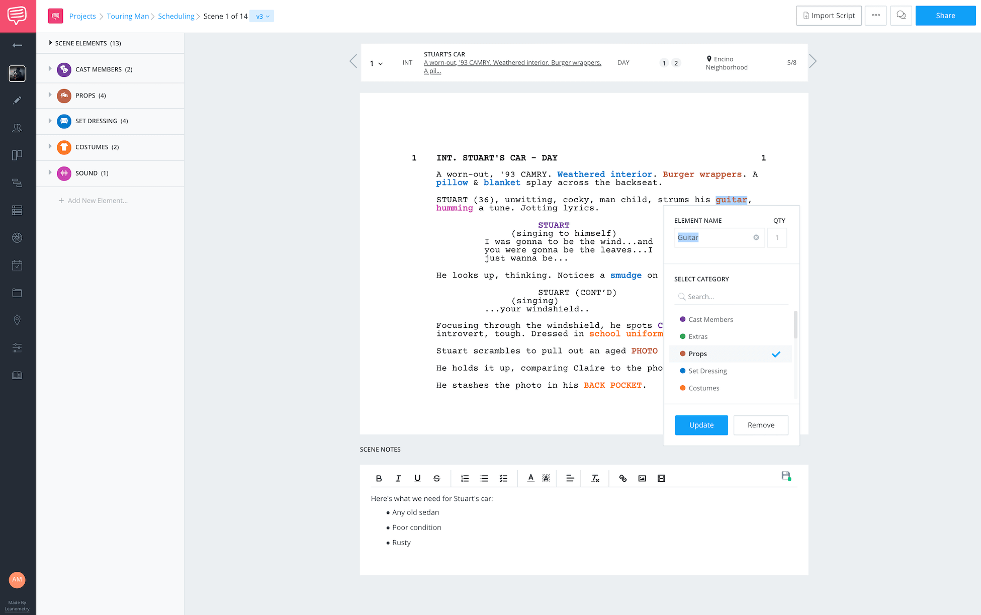 Hierarchy of Considerations Scheduling Script Breakdowns