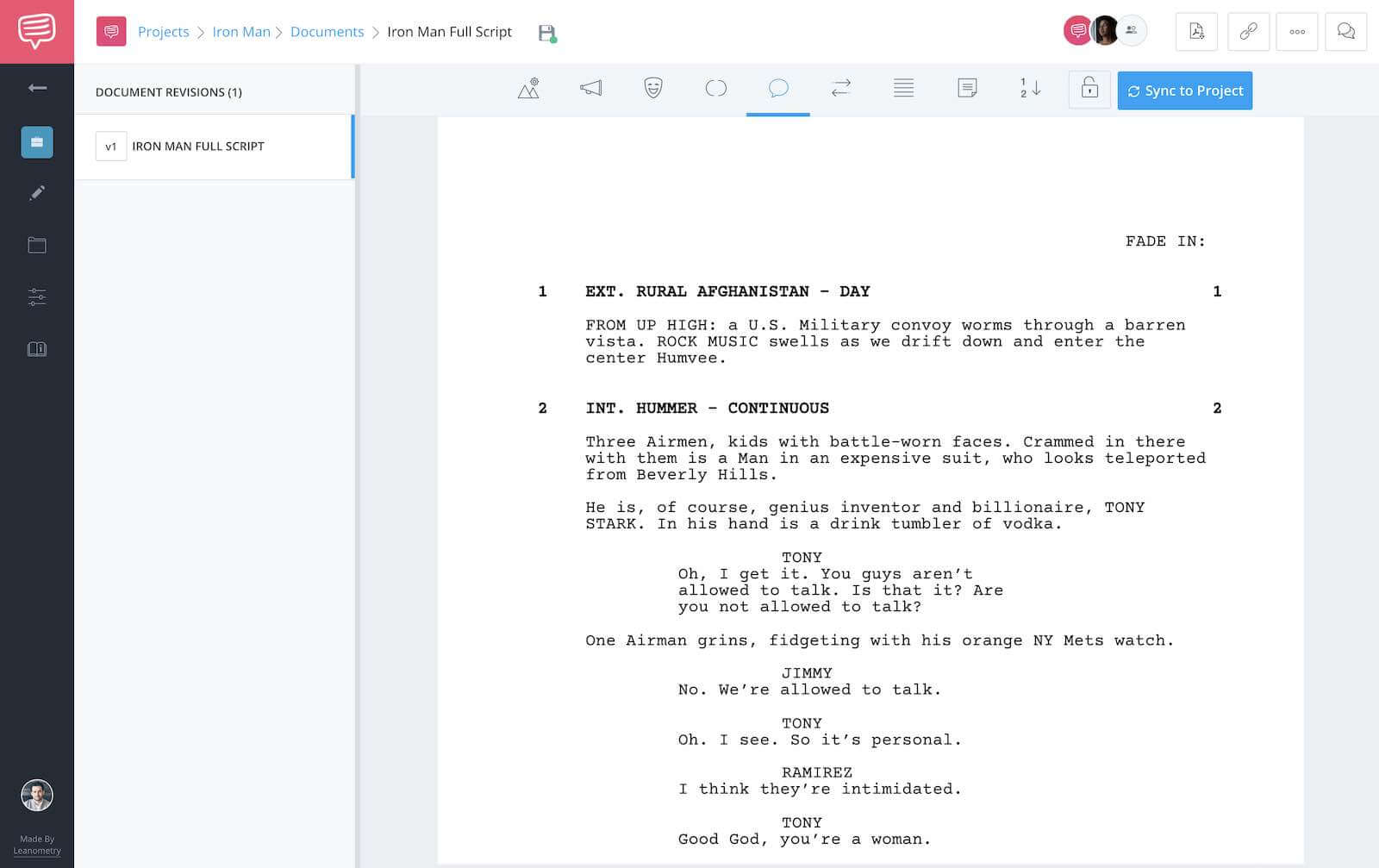 Iron Man Script Teardown - Full Script - StudioBinder
