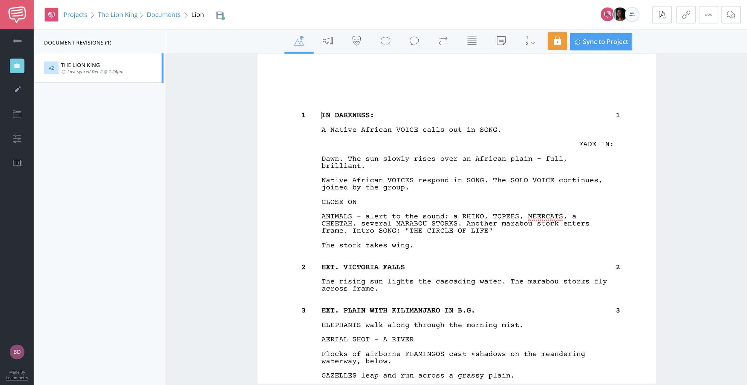 The Lion King Script - Full Script - StudioBinder Screenwriting