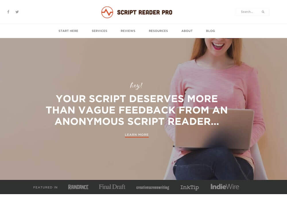 Best Screenwriting Websites - Script Reader Pro