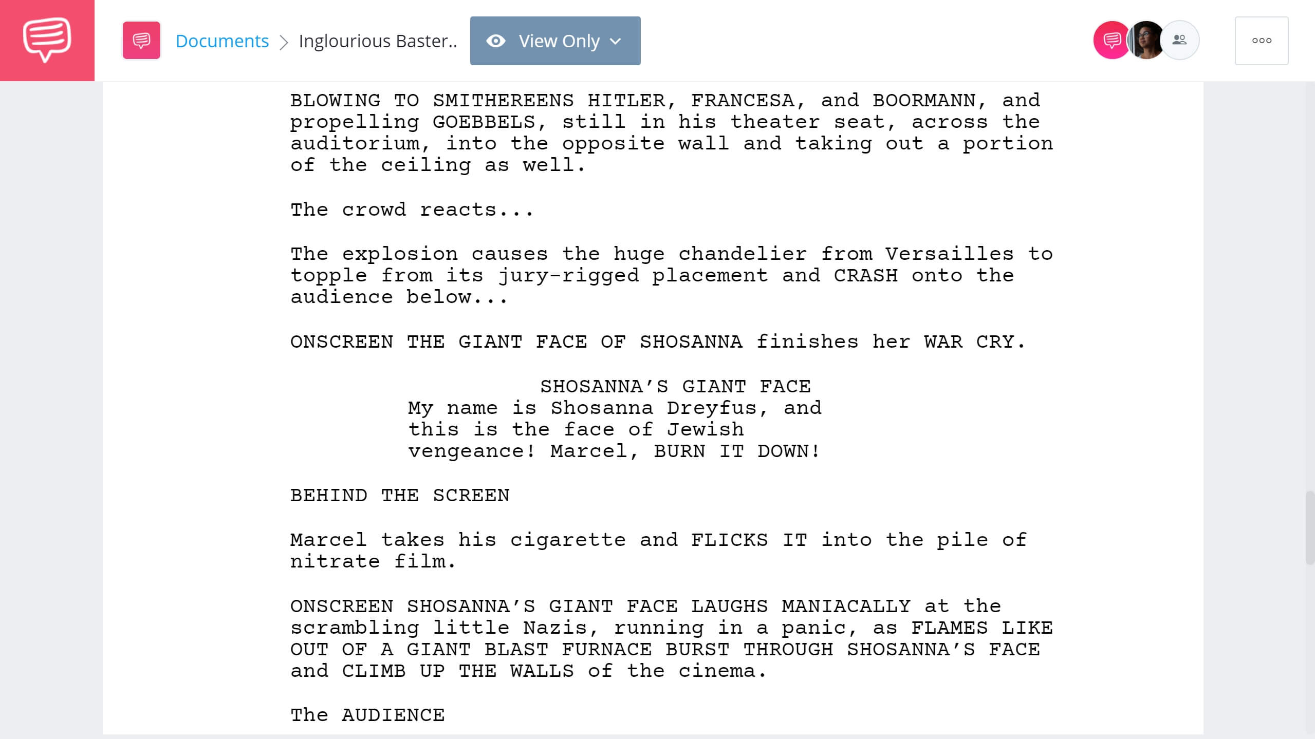Inglorious Basterds Script Teardown - Ending - StudioBinder Screenwriting Software