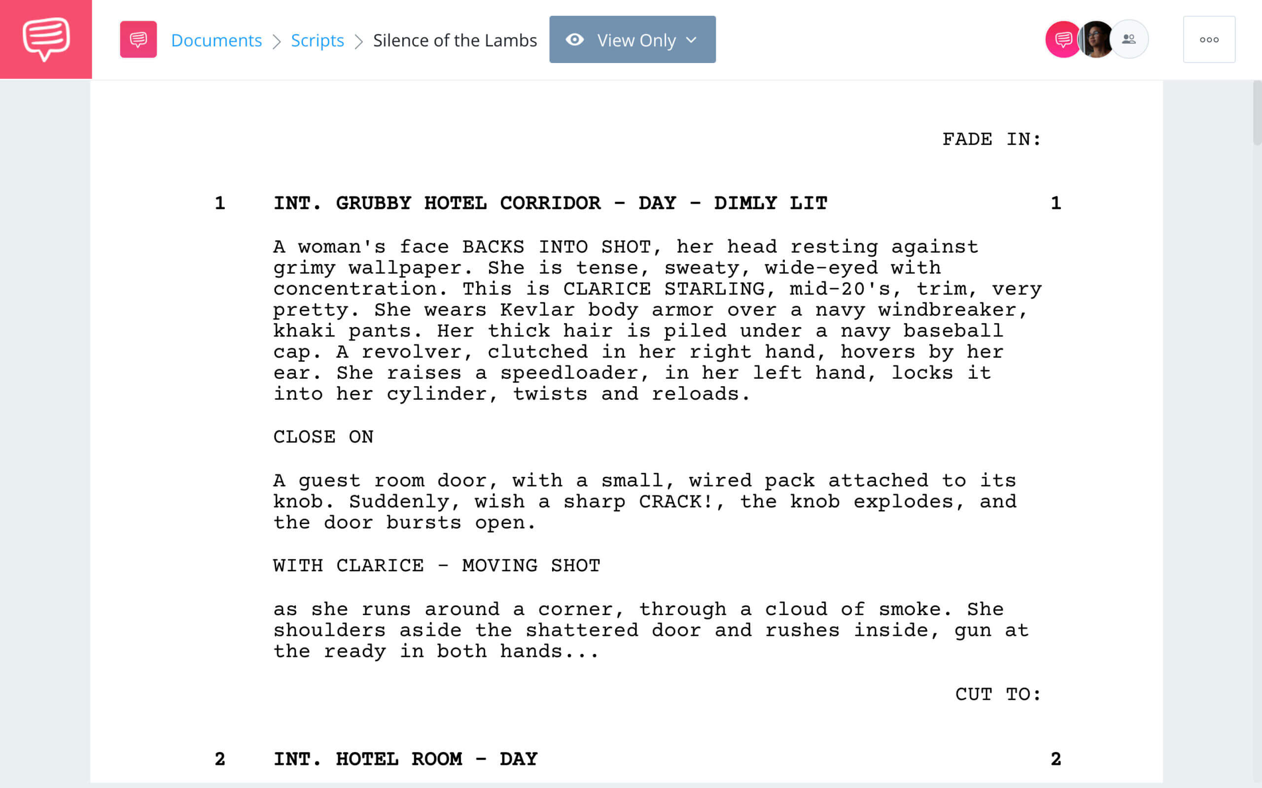 The Silence of the Lambs Script Teardown Full Script PDF Download StudioBinder Screenwriting Software