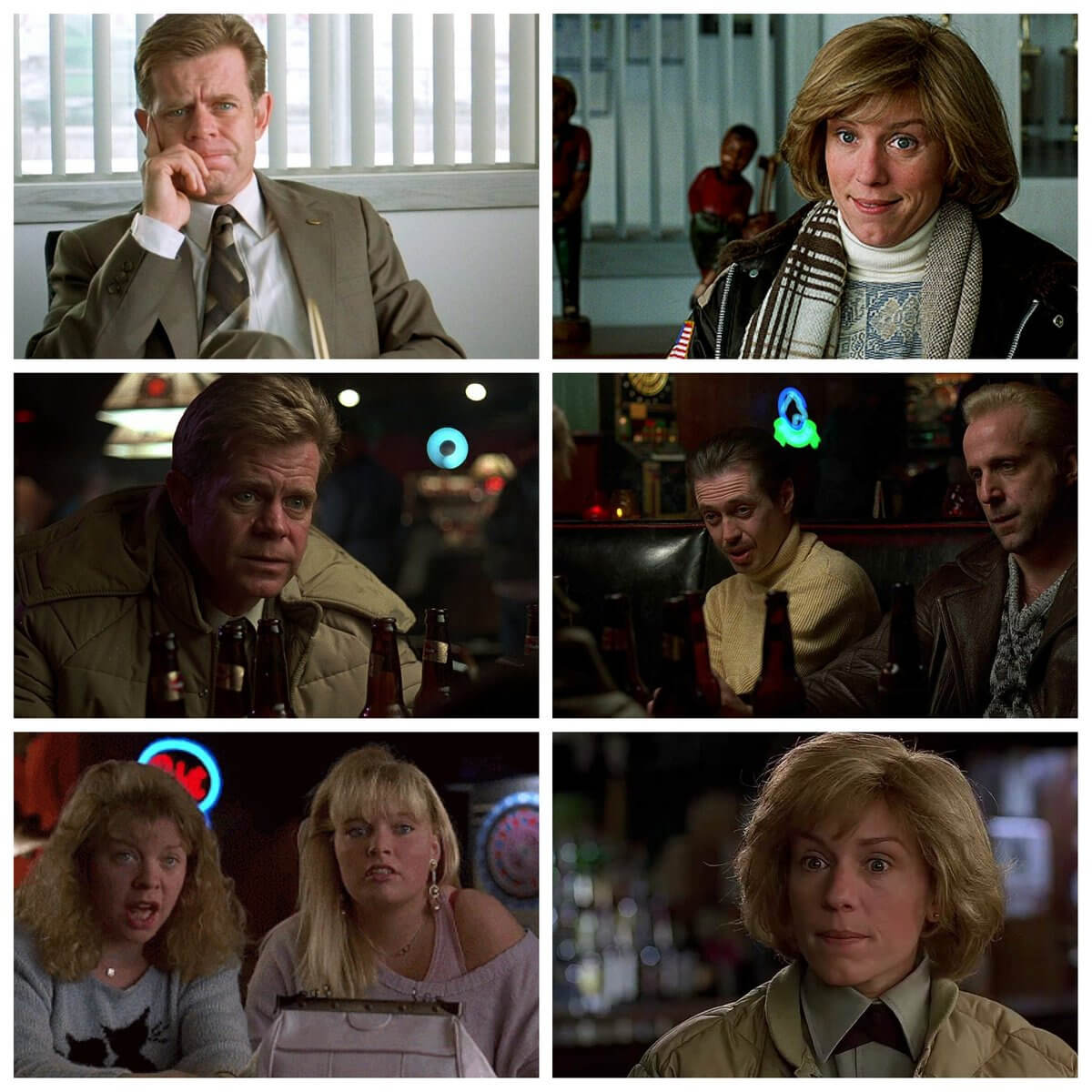 Reverse angle shots from Fargo