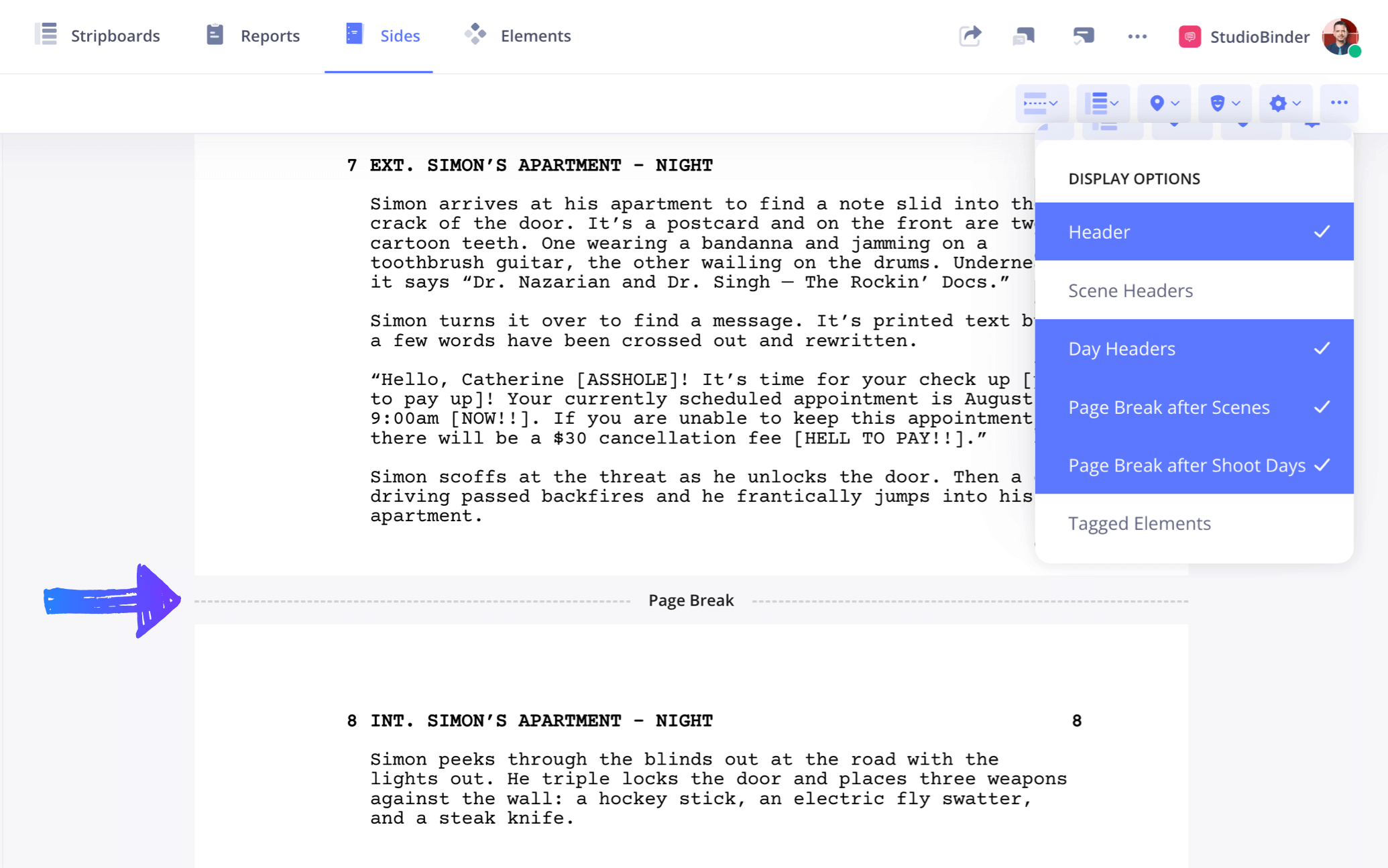 How to Make Script Sides Exporting the Sides